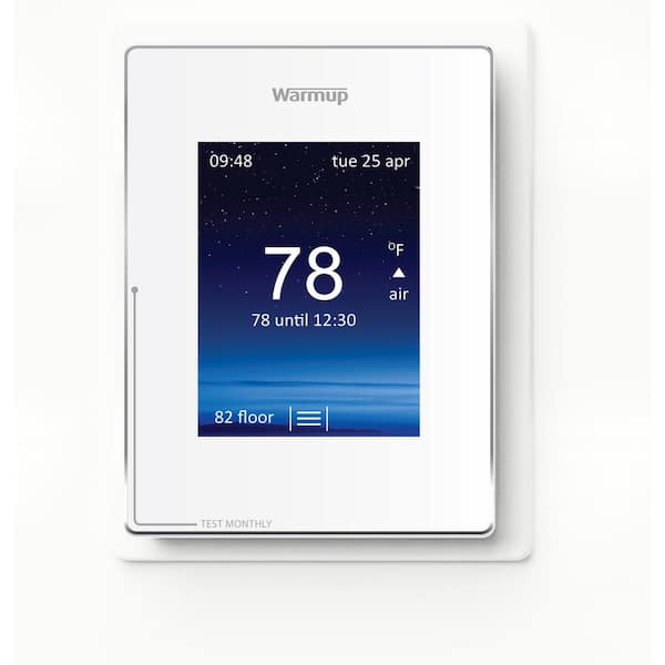 Warmup Cloud White Smart Thermostat For, Warmup Floor Heat