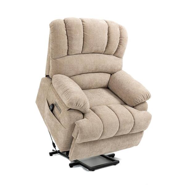 Gravity Fabric Triple Motor Swivel Recliner Chair - Luxury - Delux Deco