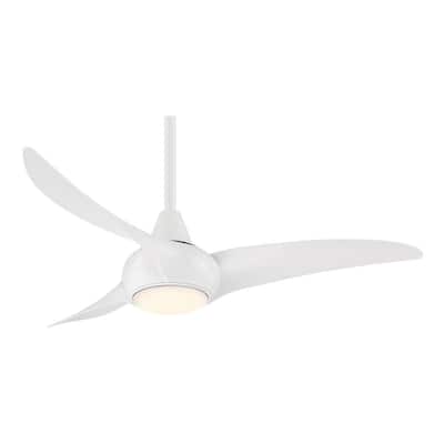 MINKA-AIRE Light Wave 52 in. Integrated LED Indoor White Ceiling 