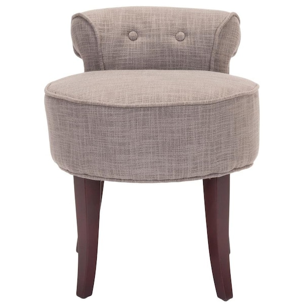 SAFAVIEH Georgia Stone Viscose/Polyester Vanity Stool