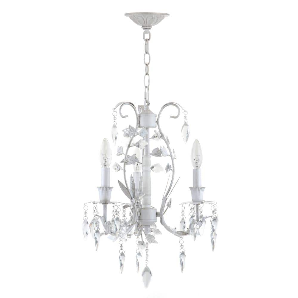 Safavieh Jasper 3 Light White 14.5 in. Dia. Adjustable Chandelier