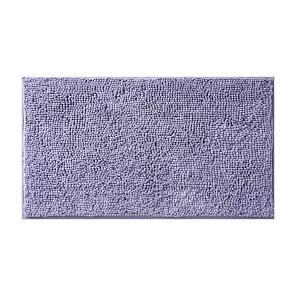 Resort Collection Plush Shag Chenille Lavender 27 in. x 45 in. Bath Rug