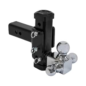 Adjustable Tri-Ball Hitch with Chrome Towing Balls for 2-1/2 in. Hitch Receivers