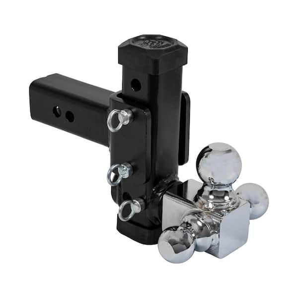 Buyers Products Company Adjustable Tri-Ball Hitch with Chrome Towing Balls for 2-1/2 in. Hitch Receivers