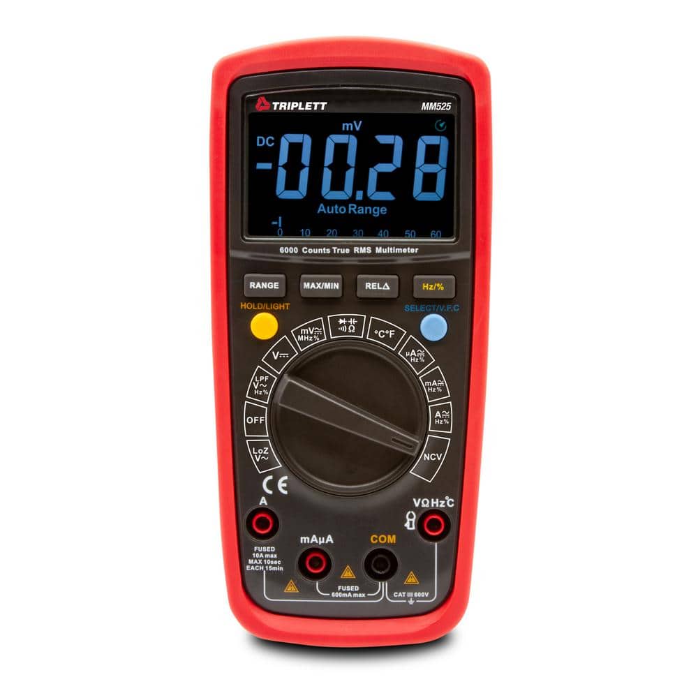 TRIPLETT True RMS Digital Multi-Meter with LPF and LoZ MM520 - The