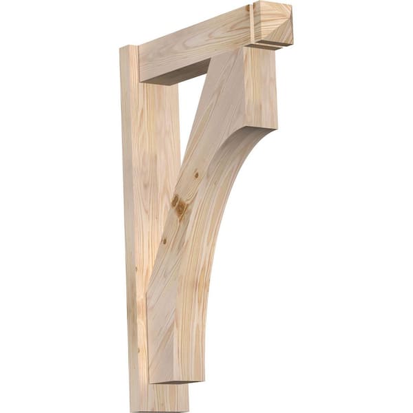 Ekena Millwork 6 in. x 34 in. x 22 in. Douglas Fir Westlake Arts and Crafts Smooth Outlooker