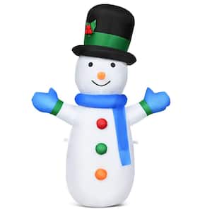 4 ft. Pre-lit LED Lights Christmas Snowman Christmas Inflatable with Strong Weather Resistance