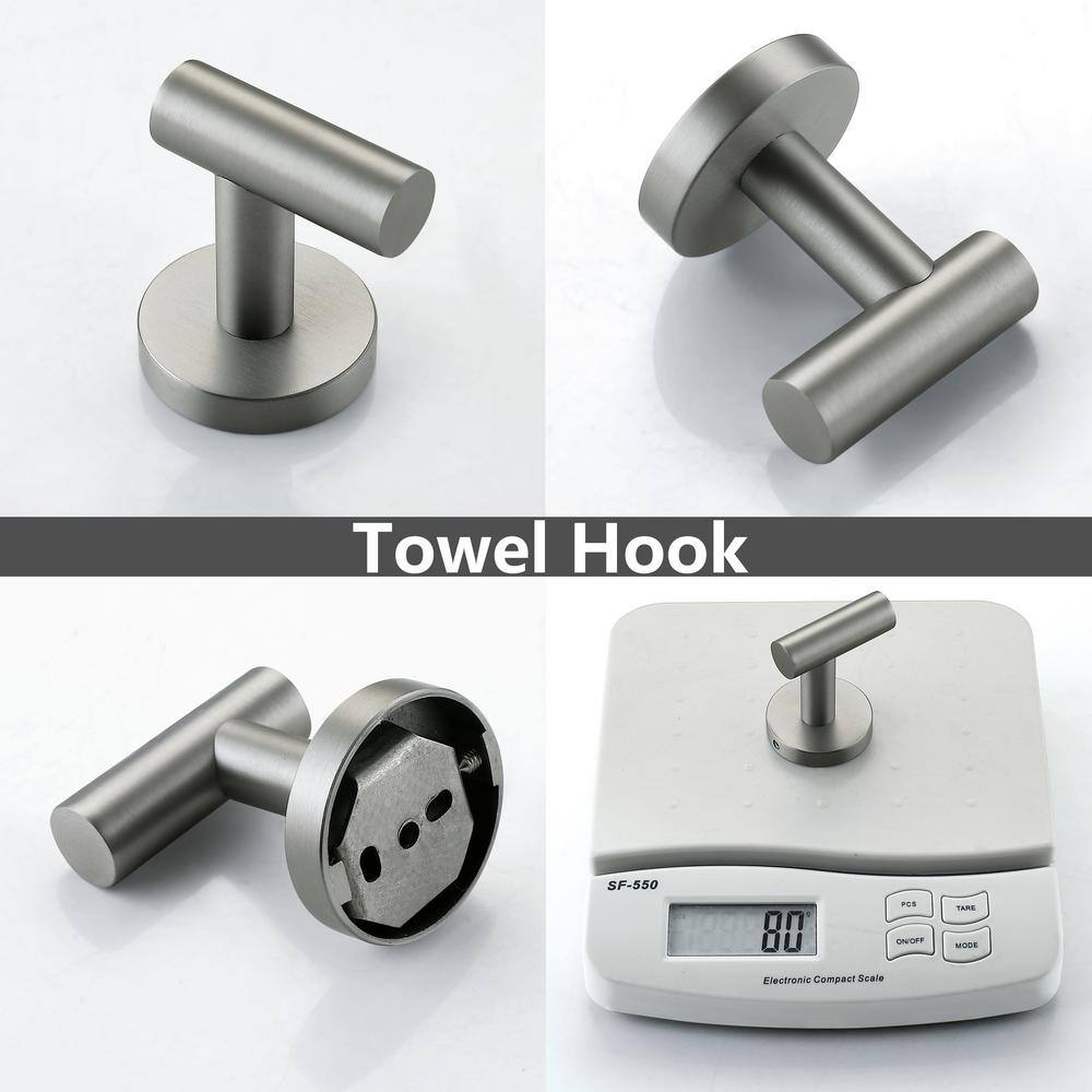 Stainless Steel Brushed Nickel 3-Piece Bathroom Hardware Set