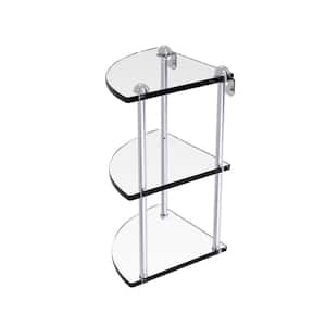 8 Polished White Ceramic Corner Shelf Elegant Shower Shelf with a Dra -  Marble Barn