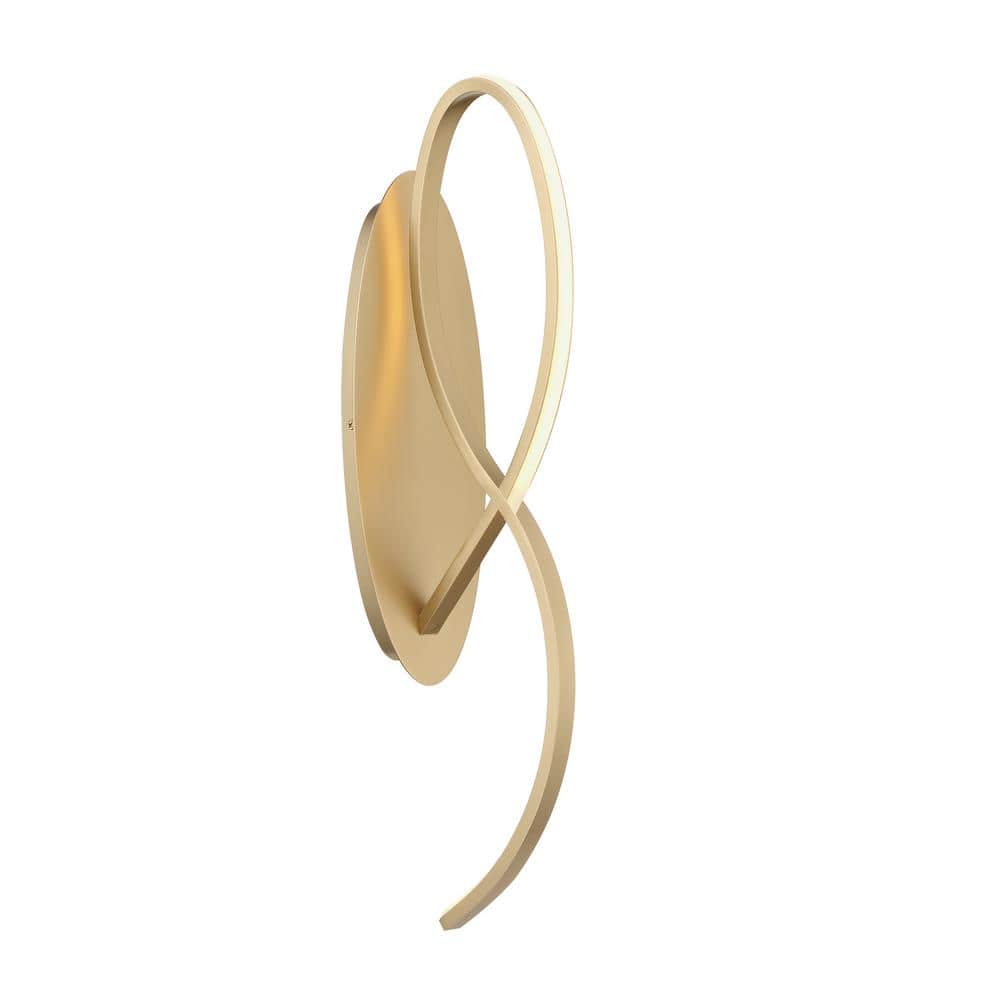 Astor 1-Light Soft Gold LED Wall Sconce with Etched Silicone Diffuser price history on PriceWatchPro
