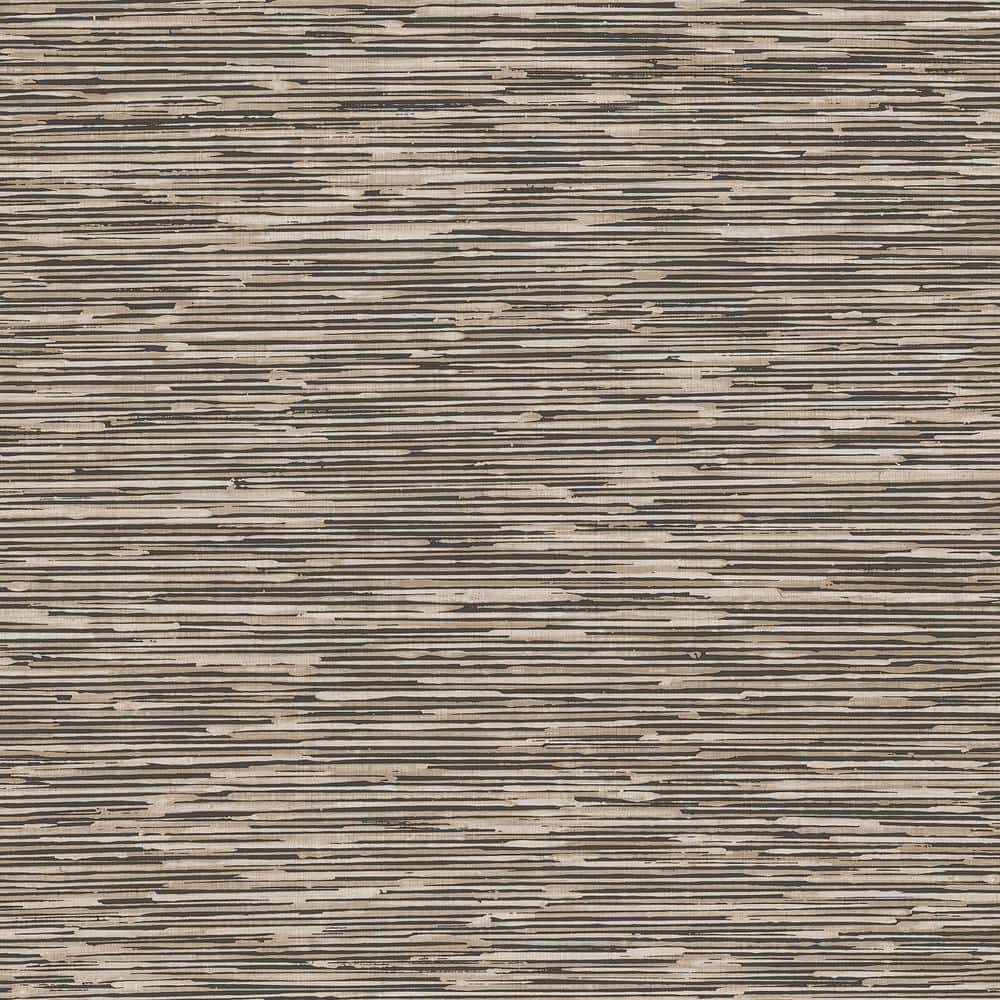 TexStyle Collection Brown & Silver Bronze Effect Horizontal Stripe Metallic