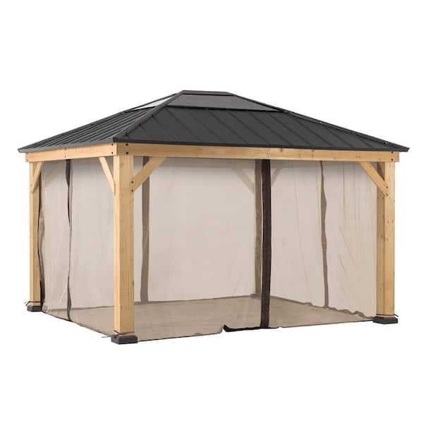 Original Manufacturer Universal Replacement Mosquito Netting for 11 ft. x 13 ft. Wood Gazebo