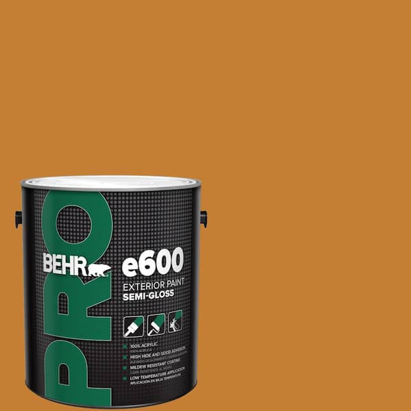 BEHR PRO 1 gal. #S-H-290 Exotic Honey Semi-Gloss Exterior Paint