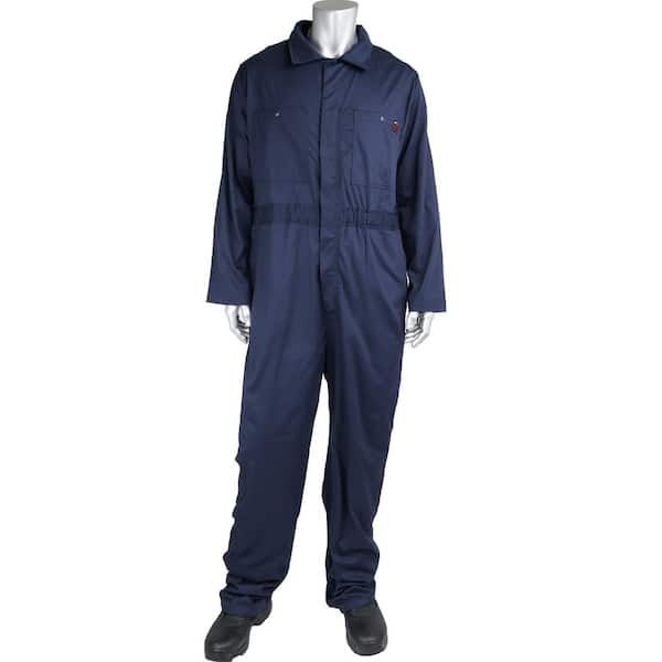 PIP Men's Medium Navy Cotton AR/FR Dual Certified Economy