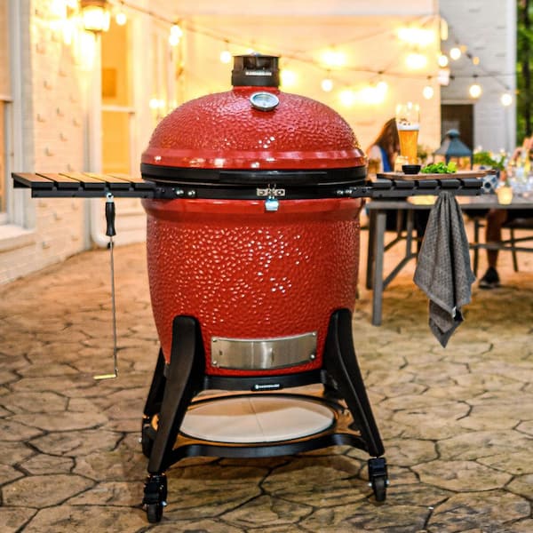 Kamado Joe Big Joe III Grill Cart in Black KJ15101021 - The Home Depot