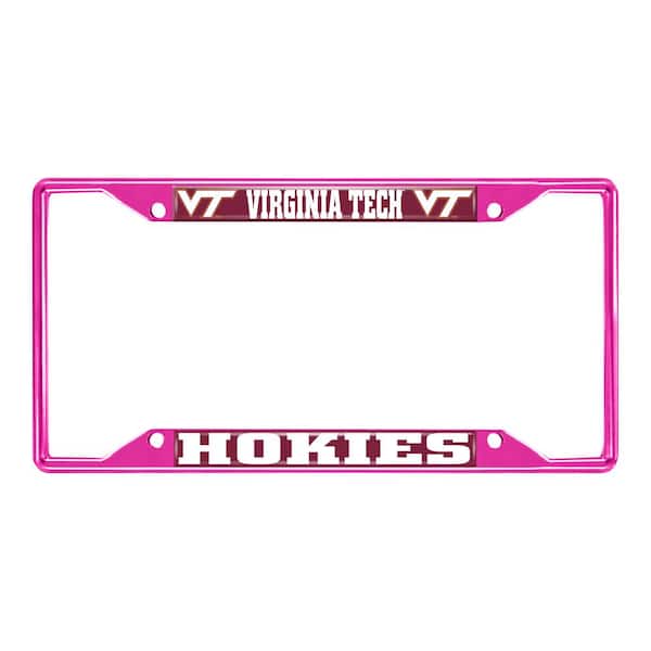 FANMATS Universal Fit Virginia Tech License Plate Frame - Pink