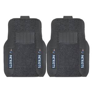 NFL New England Patriots Heavy Duty 2-Piece 20 in. x 27 in. Vinyl Car Mat