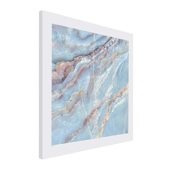 Gallery-Grade Modern Soft Tones White Framed Acrylic Abstract Statement  Wall Art 48 in. x 48 in. 02_028_48x48_W - The Home Depot