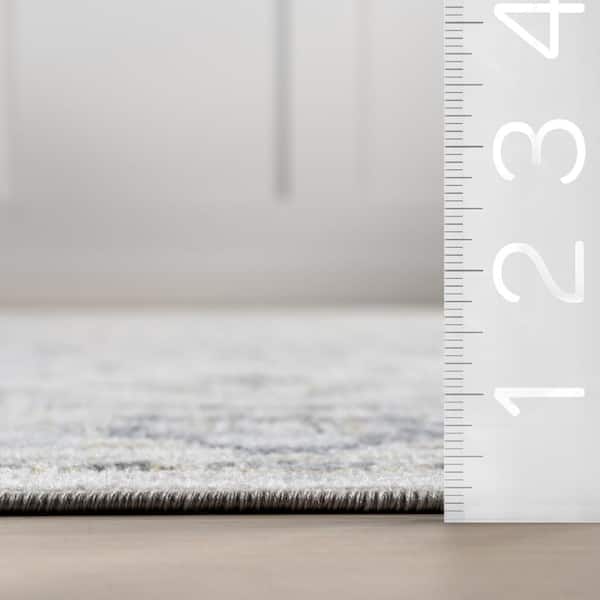 Cady Blue 7 ft. 10 in. x 10 ft. Machine Washable Transitional Area Rug