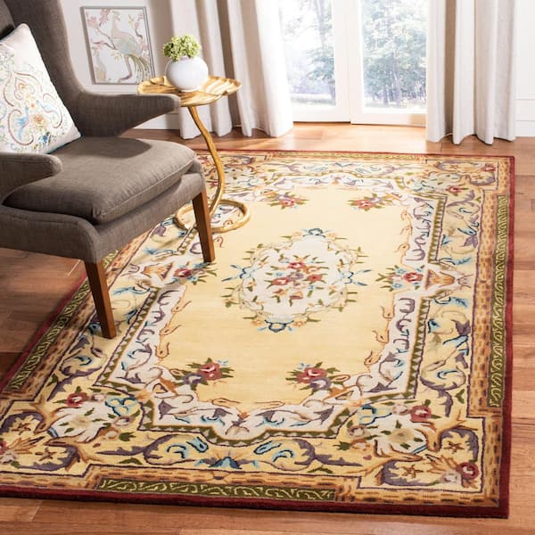 Empire 10 ft. x 14 ft. Gold Floral Oriental Area Rug