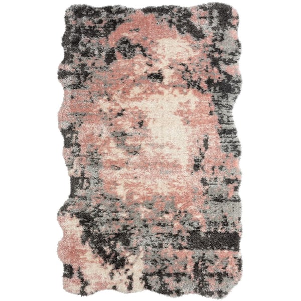 KALATY Zenith Multi-Colored 4 ft. 8 in. x 6 ft. 6 in. Abstract Area Rug