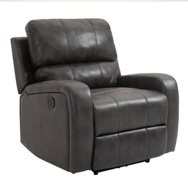 Sumyeg 34.64 In. Width Black Fabric Electric Recliner Chair Overstuffed ...