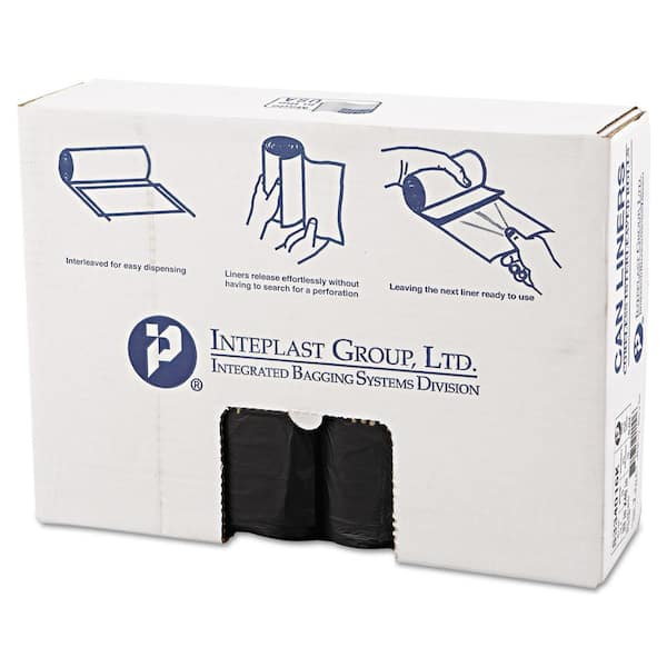 33 Gal. Black High-Density Can Liner (25/Roll, 10-Rolls/Carton)