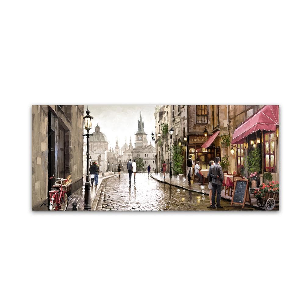 Trademark Fine Art 20 in. x 47 in. Caf Milano by The Macneil Studio  Printed Canvas Wall Art ALI9028-C2047GG - The Home Depot