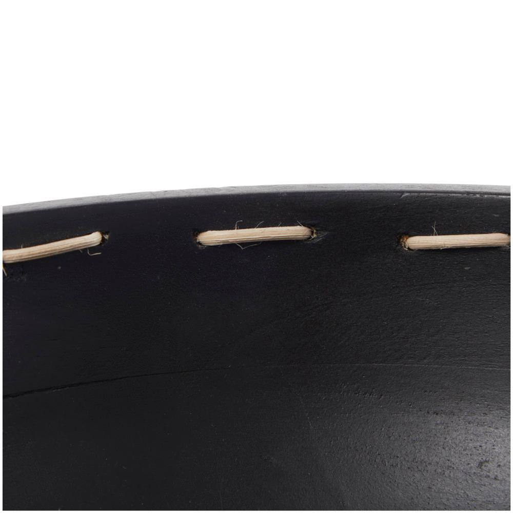 Neyla Black and Natural Handmade Mango Wood Decorative Bowl