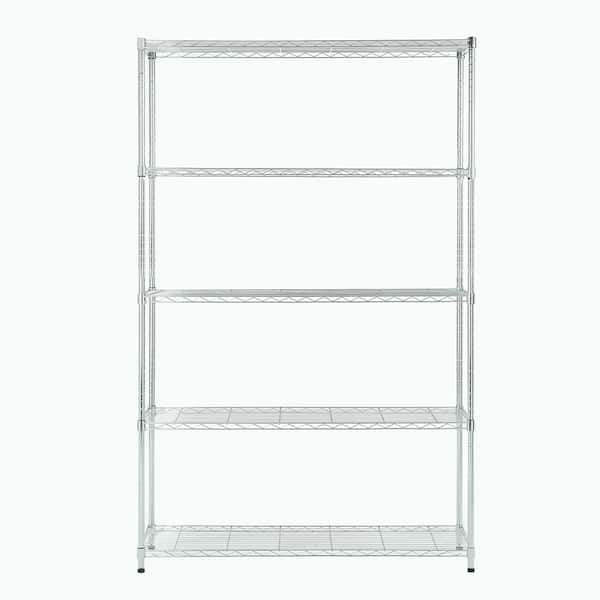 mzg Chrome 5-Tier Steel Shelving (15.7 in. x 45.3 in. x 71.4 in.)
