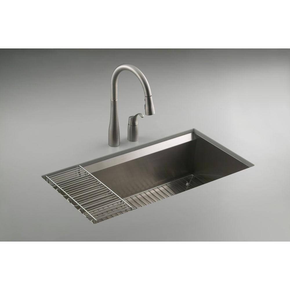 Stainless Steel Pull-Down Kitchen Faucet with Sprayhead