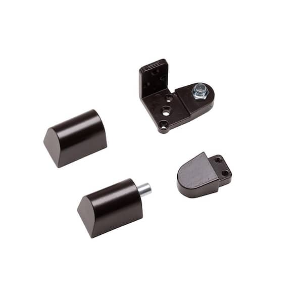 Global Door Controls US Aluminum Style 3/4 in. Duronodic Left Hand Offset Door Pivot Hinge Set for Adams Rite Type Storefront Door