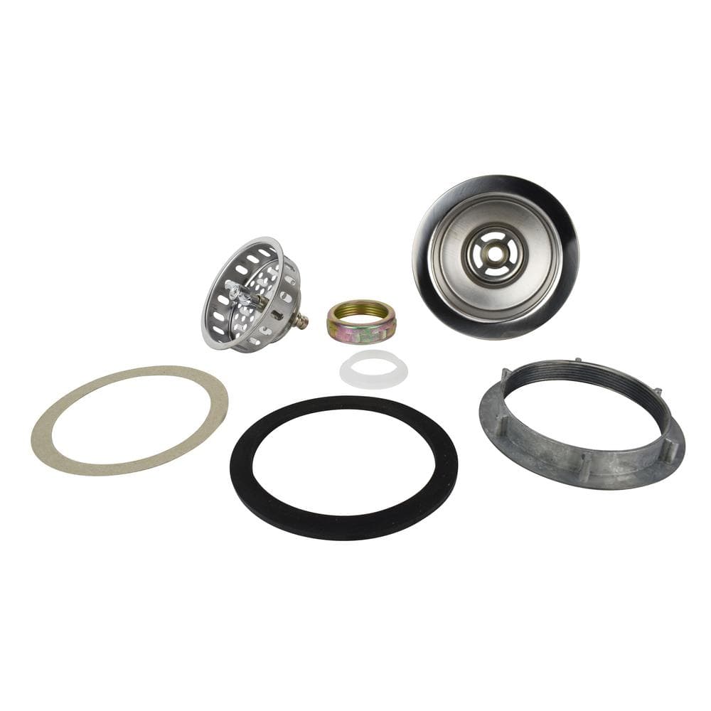 Stainless Steel Twist-to-Lock Kitchen Sink Strainer