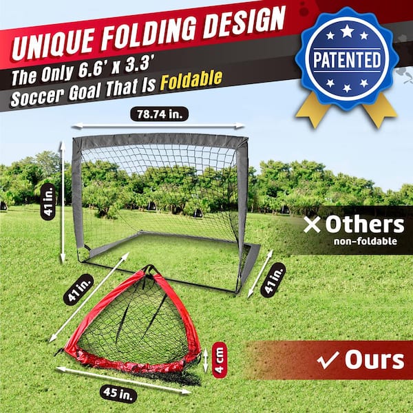 Soccer Goal Net 6 x 4' Portable Backyard Kid Football Training Outdoor For Child 