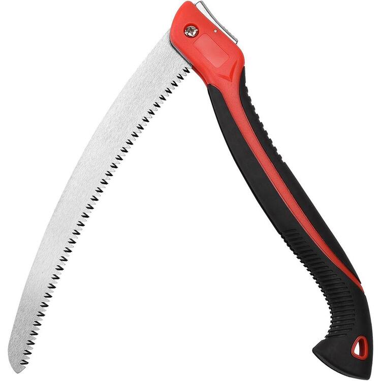 MYWISH 12 in. Folding Pruning Saw with SK5 Curved Blade