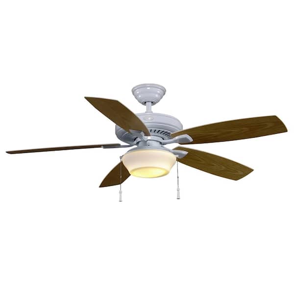 Hampton Bay Gazebo 52 In Led Indoor Outdoor White Ceiling Fan With Light Kit Yg188 Wh D The Home Depot Hampton Bay Gazebo 52 In Led Indoor, Antique White Ceiling Fan Home Depot