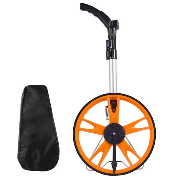 VEVOR Measuring Wheel in Feet and 12.5 in. ABS Measuring Wheel, Wheel Diameter, 40.94-27.95 in. Telescoping Measure Wheel