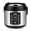 AROMA 20-Cup Stainless Steel Rice Cooker ARC-1120SBL - The Home Depot