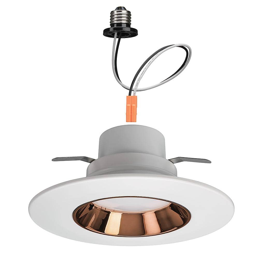 5"/6" White Brushed Nickel LED Recessed Downlight with Interchangeable Trims
