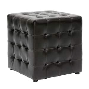 Siskal Dark Brown Accent Ottoman (Set of 2)