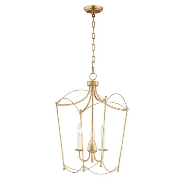 Maxim Lighting Plumette 3-Light Satin Brass Pendant Light