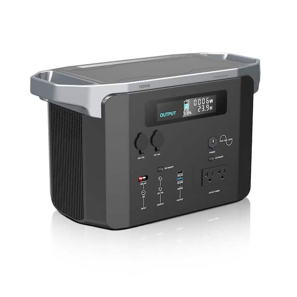 Unbranded 21in 1000W Portable Power Station Case with LED Lighting for Outdoor Camping, RV Camping, Emergency, off-Grid