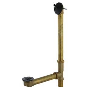 Made To Match 20-Gauge Trip Lever Clawfoot Tub Drain in Oil Rubbed Bronze with Overflow