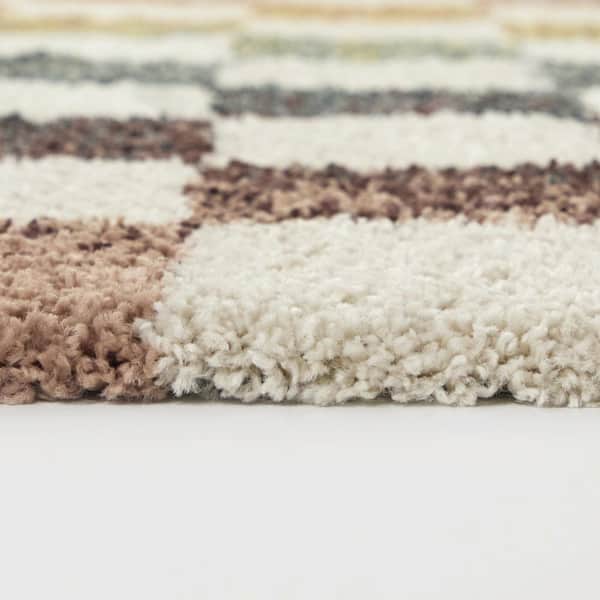 Baruch Cream 7 ft. 10 in. x 10 ft. Checkered Area Rug