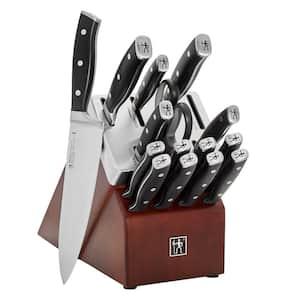 Forged Accent Stainless Steel 16-Piece Self-Sharpening Knife Block Set