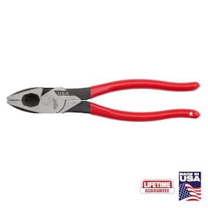 9 in. Lineman's Pliers with Fish Tape Puller and Dipped Grip
