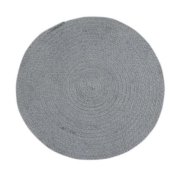 Better Trends Cotton Solid Grey Placemats
