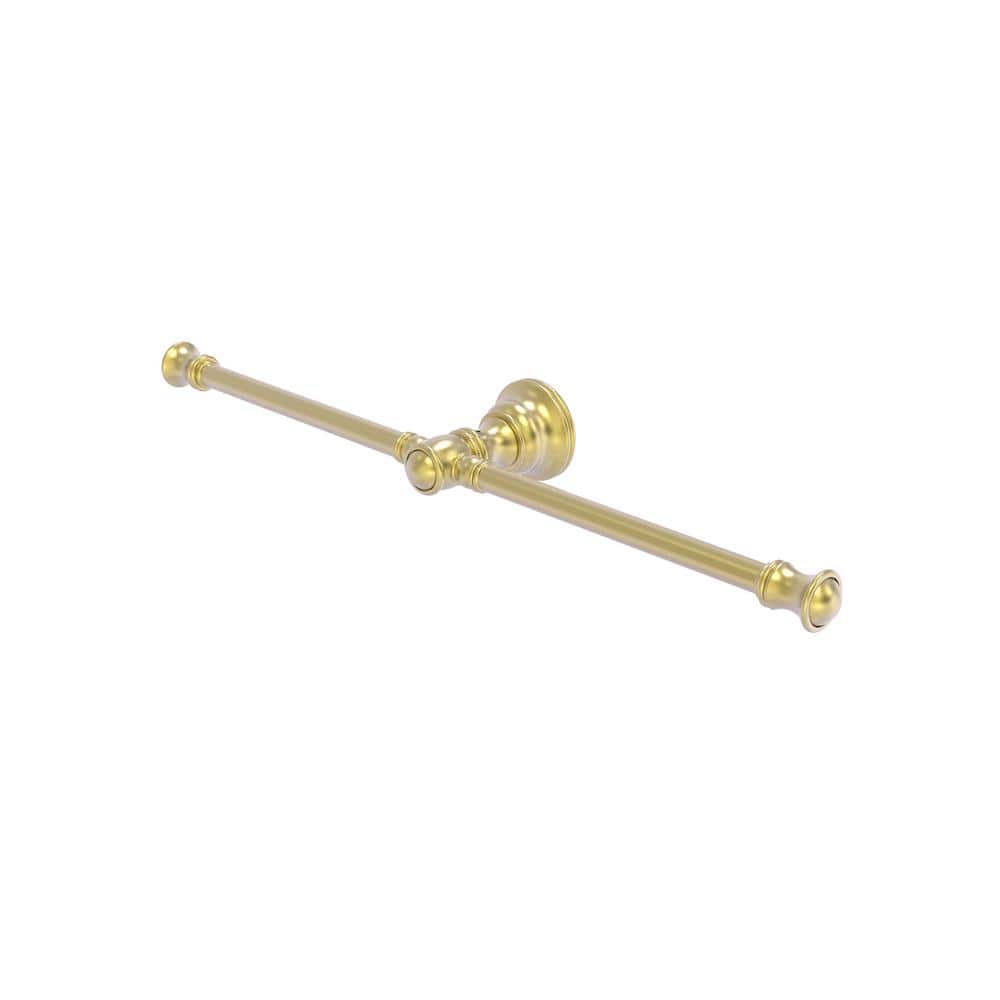 Allied Brass Carolina 13 in. 2-Arm Guest Towel Holder in Satin Brass  CL-HTB-2-SBR The Home Depot