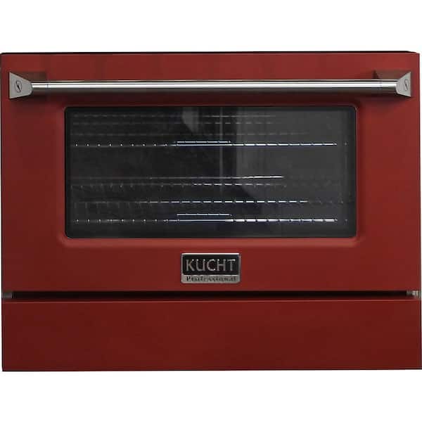Kucht Oven Door and Kick-Plate 30 in. Red Color for KNG301