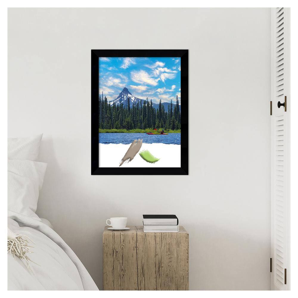 Matte Black Wood Rectangle Wall Picture Frame